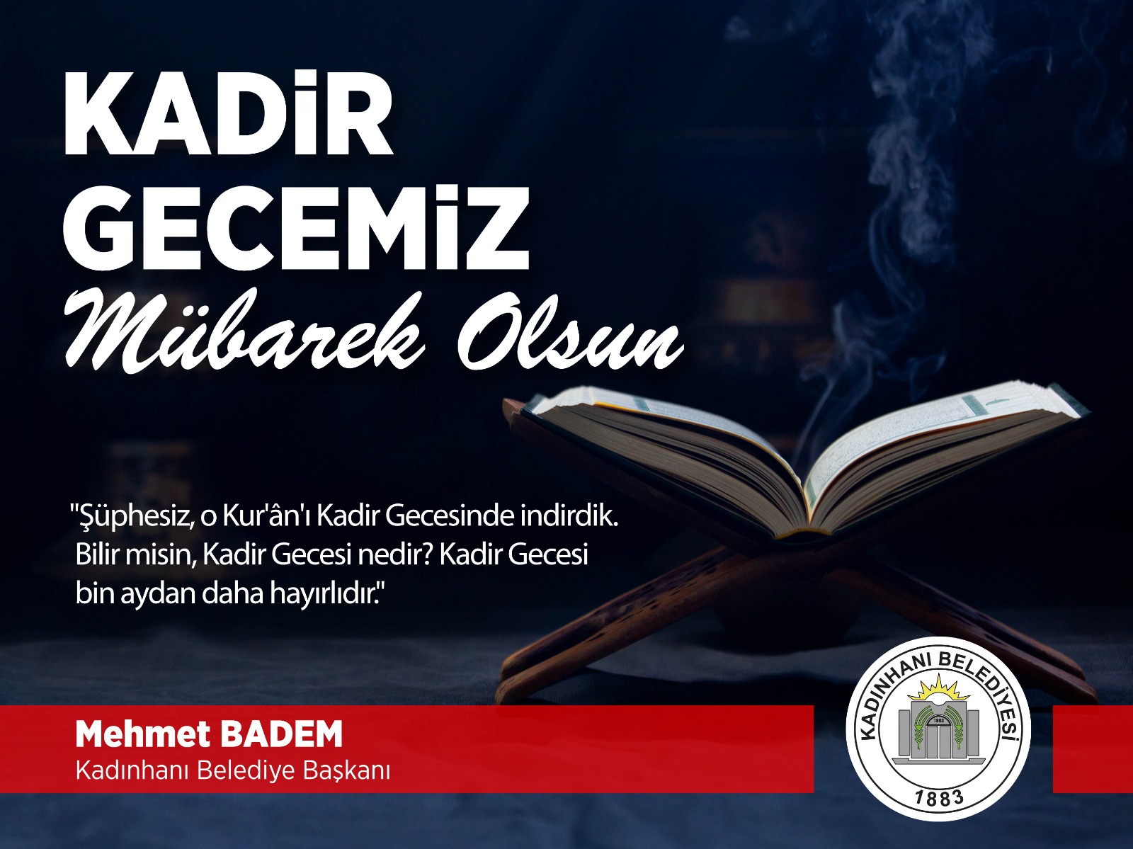 KADİR GECEMİZ MÜBAREK OLSUN 